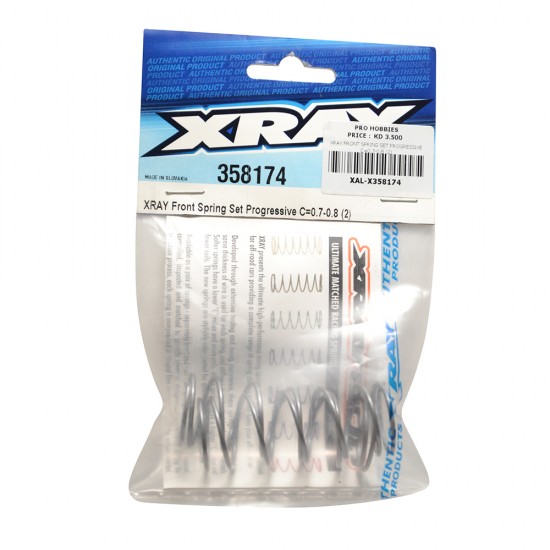 XRAY FRONT SPRING SET PROGRESSIVE C=0.7-0.8 (2)