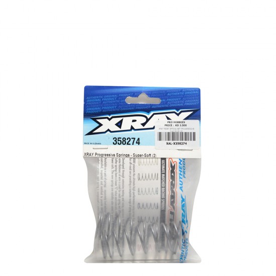 XRAY REAR SPRING SET PROGRESSIVE C=0.5-0.6 (2)