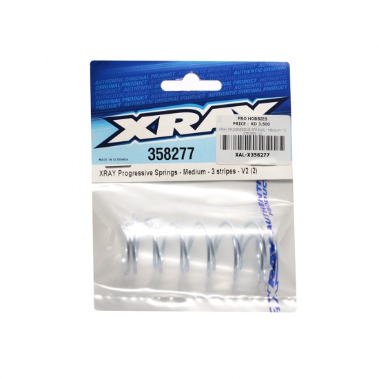 XRAY PROGRESSIVE SPRINGS - MEDIUM - 3 STRIPES (2)