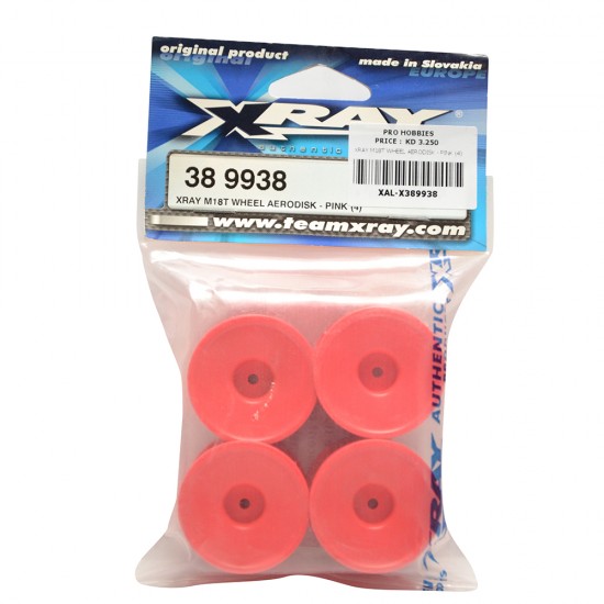 XRAY M18T WHEEL AERODISK - PINK (4)