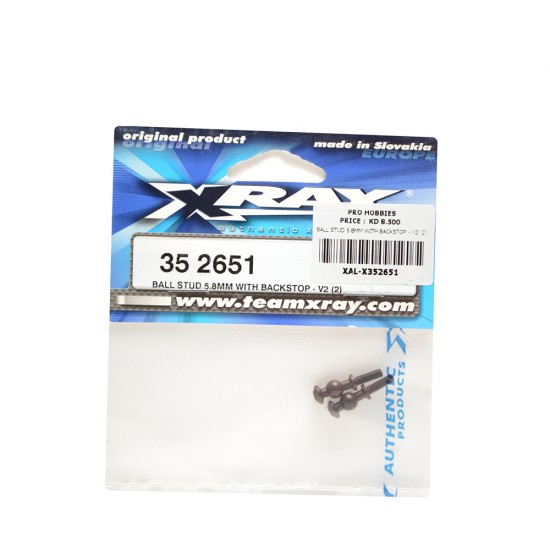 BALL STUD 5.8MM WITH BACKSTOP - V2 (2)