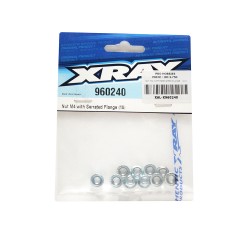 NUT M4 WITH SERRATED FLANGE   (10)