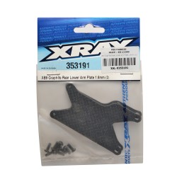 XB9 Graphite Rear Lower Arm Plate 1.6mm (2)