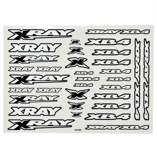 Xray CB4 Sticker For Body - White