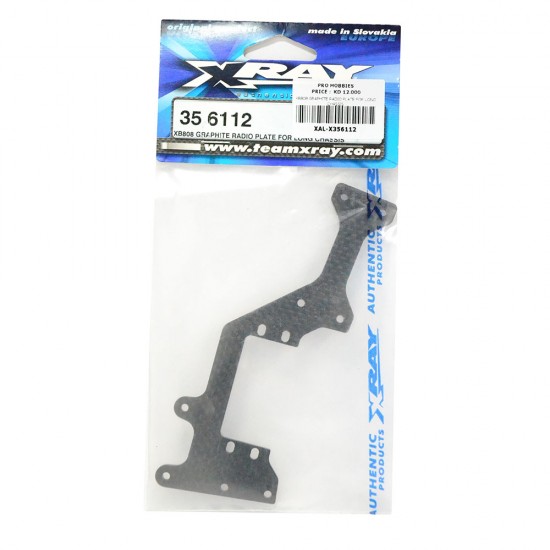 XB808 GRAPHITE RADIO PLATE FOR LONG CHASSIS
