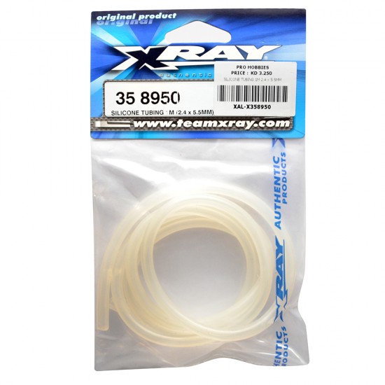 SILICONE TUBING 1M 2.4 x 5.5MM