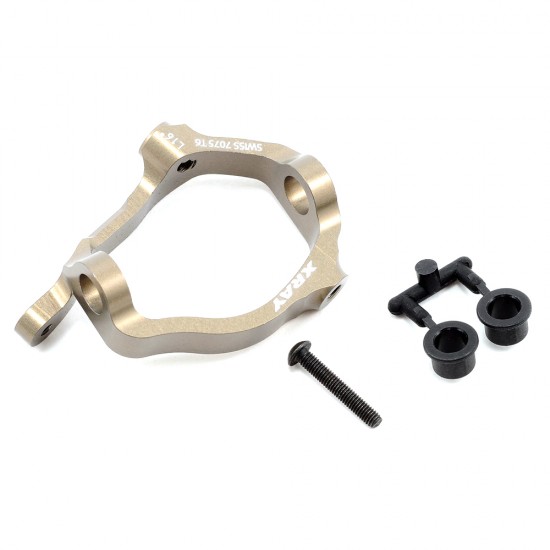 XB808 ALU CASTER BLOCK 12° LEFT - SWISS 7075 T6 -
