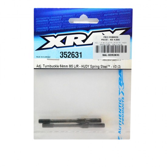 ADJ. TURNBUCKLE M5 L/R 64 MM - HUDY SPRING STEEL - 4,81 0 43,29
