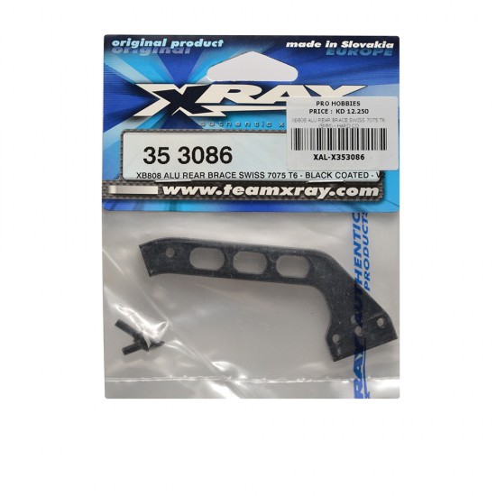 XB808 ALU REAR BRACE SWISS 7075 T6 (5MM) - HARD CO