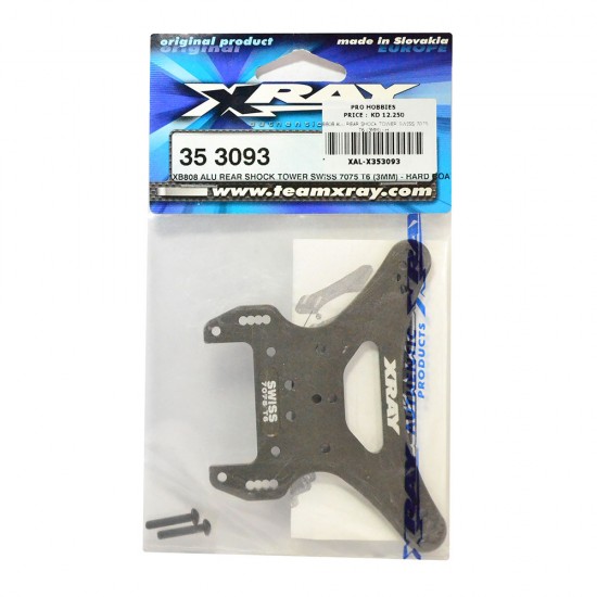 XB808 ALU REAR SHOCK TOWER SWISS 7075 T6 (3MM) - H