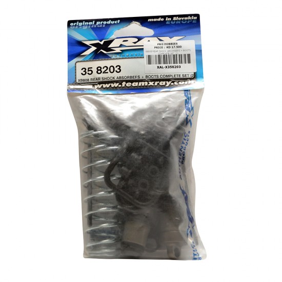 XB808 REAR SHOCK ABSORBERS + BOOTS COMPLETE SET (2)