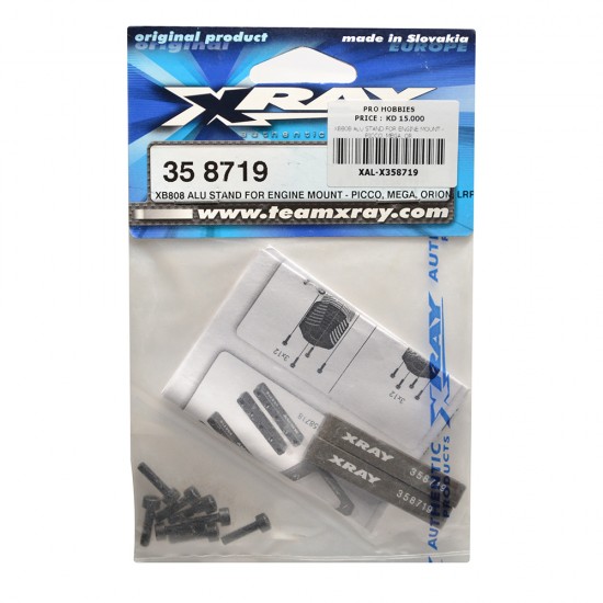 XB808 ALU STAND FOR ENGINE MOUNT - PICCO, MEGA, OR