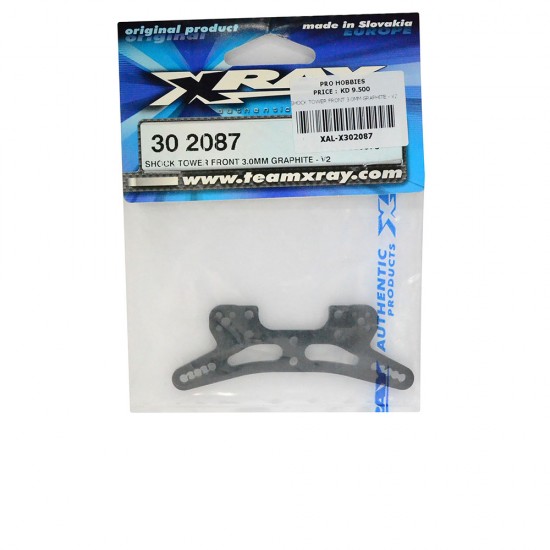 SHOCK TOWER FRONT 3.0MM GRAPHITE - V2