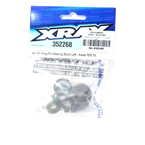 ALU STEERING BLOCK LEFT - 10° KING-PIN - SET