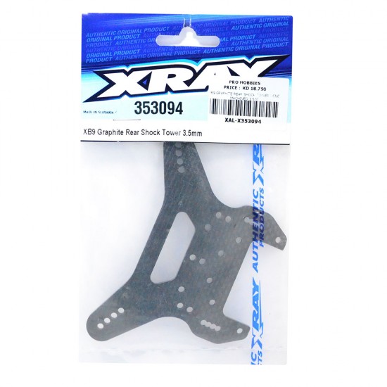 XB9 GRAPHITE REAR SHOCK TOWER - CNC MACHINED 3.5 M