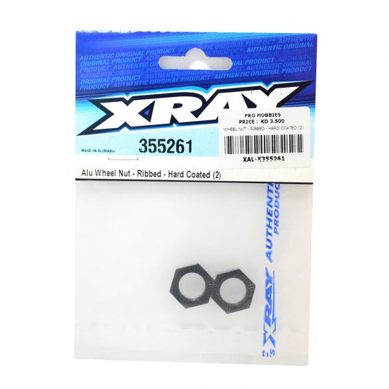 WHEEL NUT - RIBBED - HARD COATED (2)