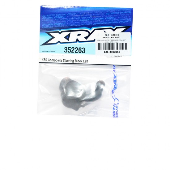 XB9 COMPOSITE STEERING BLOCK LEFT - MOULDED-IN ALU