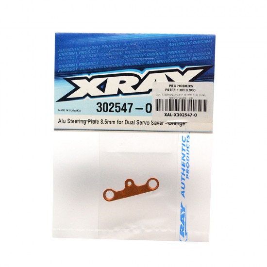 ALU STEERING PLATE 8.5MM FOR DUAL SERVO SAVER - OR