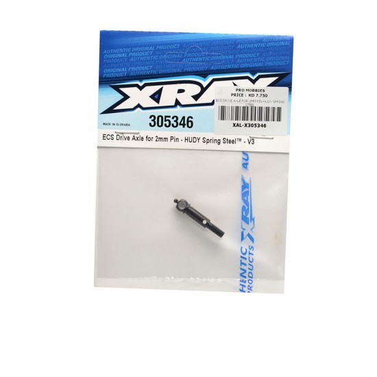 ECS DRIVE AXLE FOR 2MM PIN-HUDY SPRING STEEL