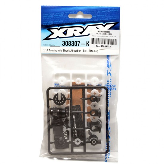 1/10 TOURING ALU SHOCK ABSORBER-SET - BLACK (2)