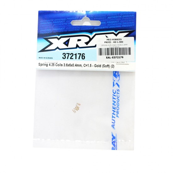 SPRING 4.25 COILS 3.6X6X0.4MM C=1.5-GOLD