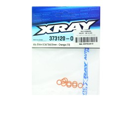 ALU SHIM 5.3X7.8X0.5MM-ORANGE