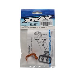 ALU C-HUB FRONT BLOCK, RIGHT - 4° DEG. - ORANGE