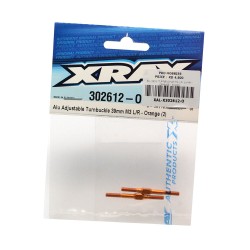 ALU ADJ. TURNBUCKLE M3 L/R 39 MM - ORANGE - SWISS