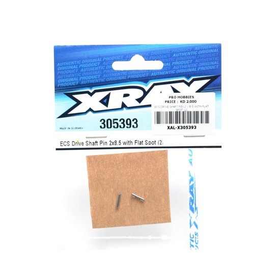 ECS DRIVE SHAFT PIN 2 x 8.5 WITH FLAT SPOT (2)