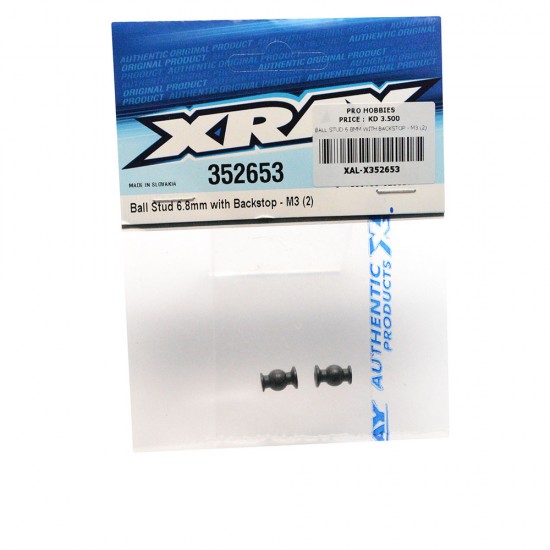 BALL STUD 6.8MM WITH BACKSTOP - M3 (2)