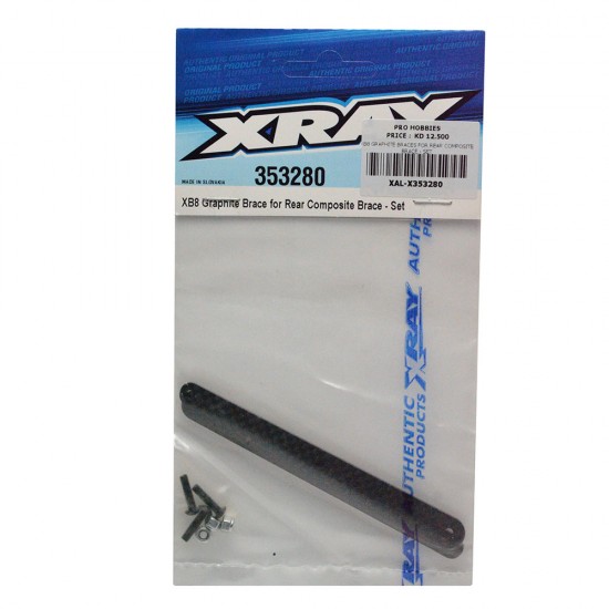 XB8 GRAPHITE BRACES FOR REAR COMPOSITE BRACE - SET