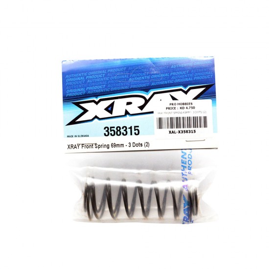 XRAY FRONT SPRING 69MM - 3 DOTS (2)