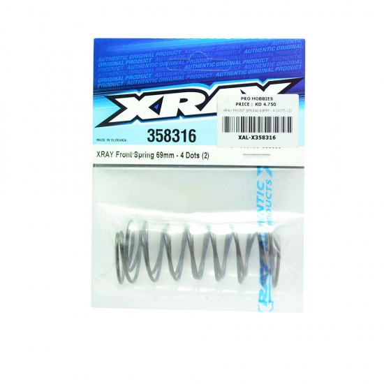 XRAY FRONT SPRING 69MM - 4 DOTS (2)