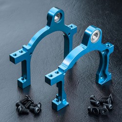 Alum. main shaft mount R/L (blue)