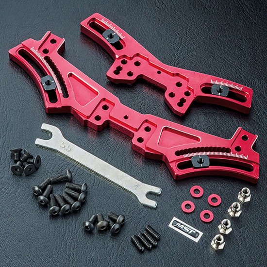 FXX Alum. quick adj. damper stay (red)