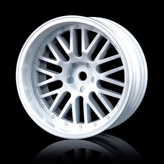 White 10 spokes 2 ribs wheel (+8) (4)