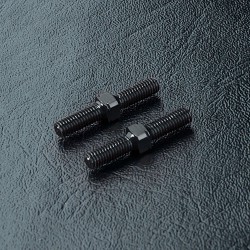 Alum. reinforced turnbuckle 3X20 (black) (2) Alum. reinforced turnbuckle 3X20 (black) (2)