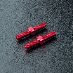 Alum. reinforced turnbuckle 3X20 (red) (2) Alum. reinforced turnbuckle 3X20 (red) (2)