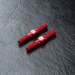 Alum. reinforced turnbuckle 3X25 (red) (2) Alum. reinforced turnbuckle 3X25 (red) (2)
