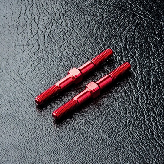 Alum. reinforced turnbuckle 3X32 (red) (2)