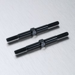 Alum. reinforced turnbuckle 3X40 (black) (2)