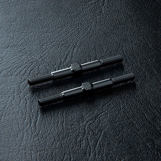Alum. reinforced turnbuckle 3X36 (black) (2)