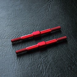 Alum. reinforced turnbuckle 3X44 (red) (2)
