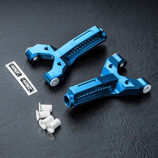 HT Alum. front lower arm set (blue)